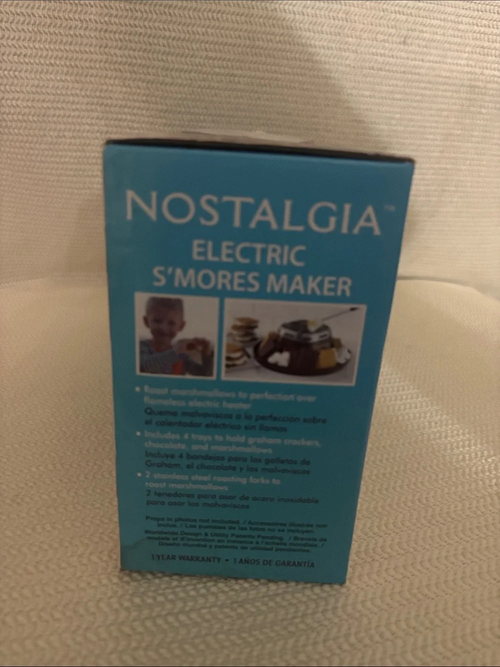 Nostalgia Brown S'mores Maker with Blue Accent